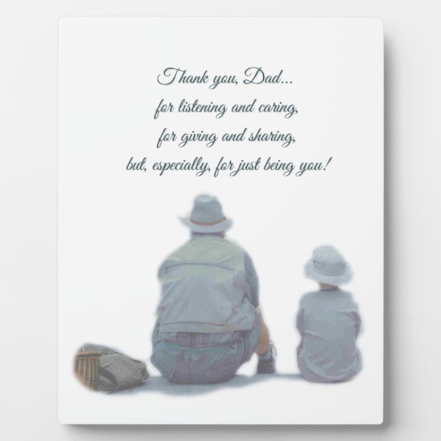 Thank You Dad Plaque (Front)