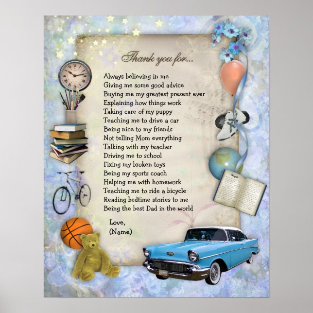 Thank you Dad Poster (Front)