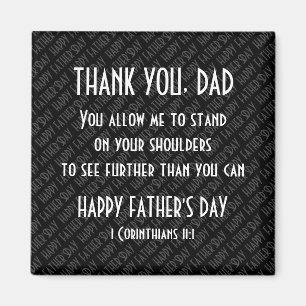 THANK YOU DAD ROLE MODEL Fathers Day Magnet