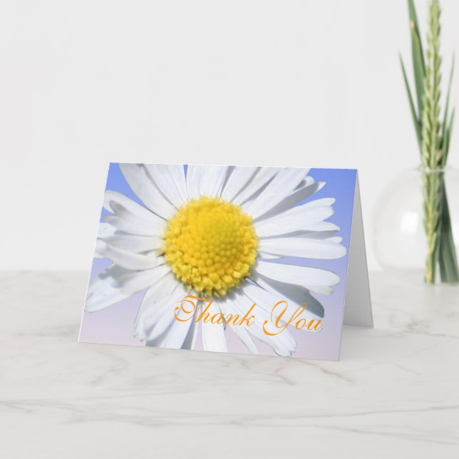 thank you,daisy flower thank you card (Front)