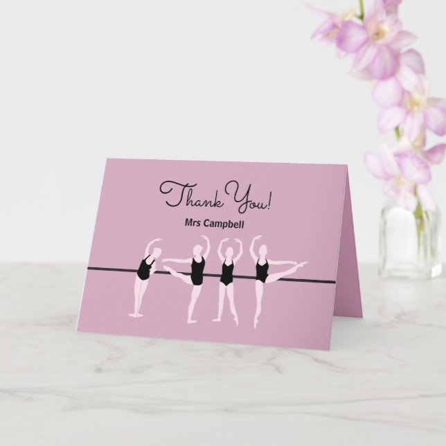 Thank You Dance Teacher! Card (Orchid)