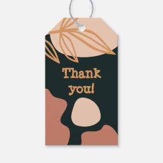 thank you dark tones gift tags