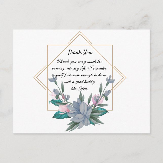 Thank You Design Postcard (Front)