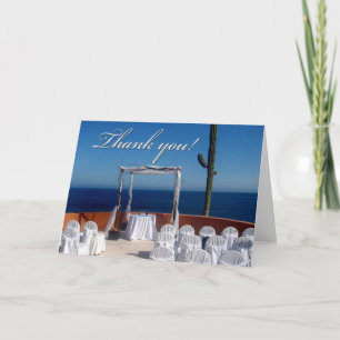 Thank you destination wedding design card