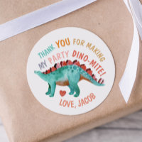  Thank You Dino-Mite Watercolor Dinosaur 
