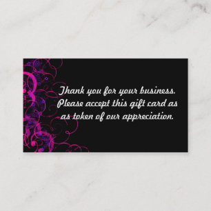 Thank you discount card