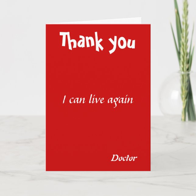 Thank you doctor (Front)