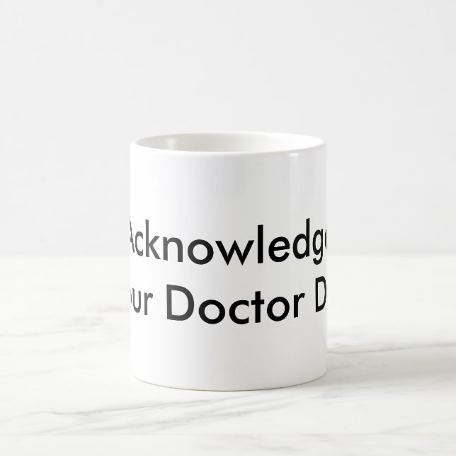 Thank you doctor coffee mug (Center)