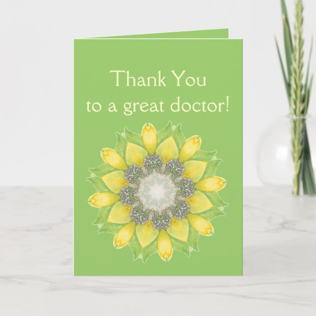 Thank You Doctor Custom Flower Garden Floral (Front)