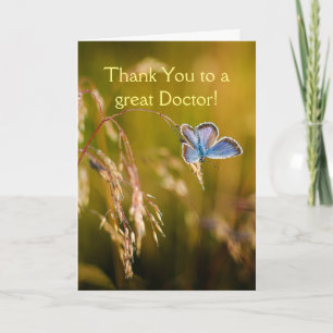 Thank You Doctor, Custom Flower Garden Floral Card
