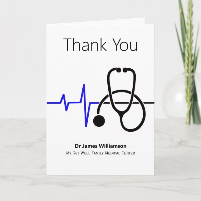 Thank You Doctor Heartbeat Stethoscope (Front)