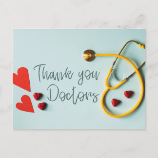 Thank you doctor postcard