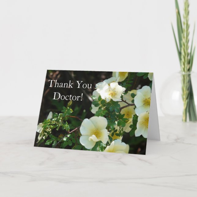 Thank You Doctor-Pretty Yellow Floral (Front)