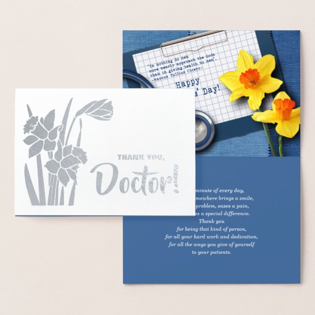 Thank You, Doctor. Real Foil Luxury Cards (Display)