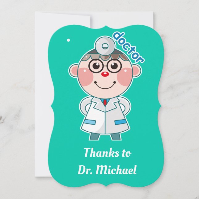 Thank you doctor. Text template. Card (Front)