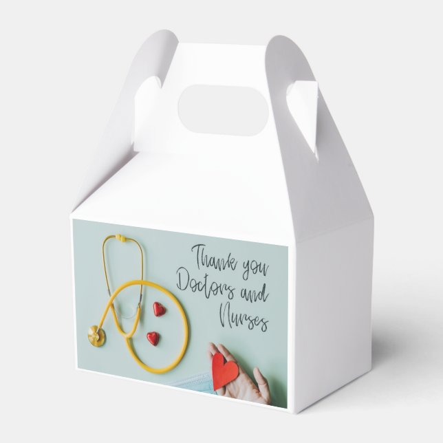 "Thank You Doctors & Nurses" Favour Box (Back Side)