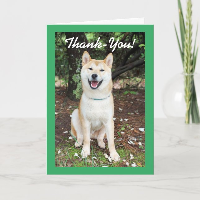 Thank-You Dog Thank You Card (Front)