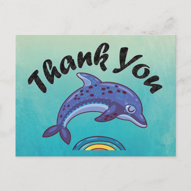 Dolphin Thank You Cards | Zazzle UK