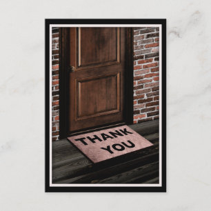 thank you door mat invitation