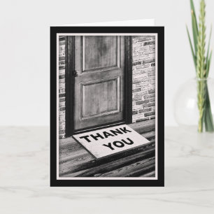 thank you door mat photograph card