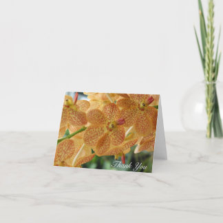 Thank You  Dotted Orchid (Blank Inside) Card