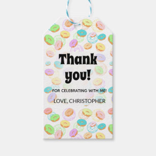Thank you doughnuts favour tags