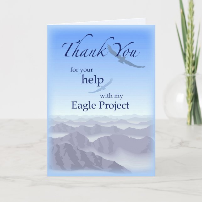 Thank You Eagle Project Card (Front)