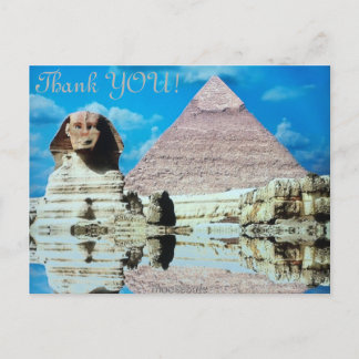 Thank YOU! Egyptian Sphinx... Postcard