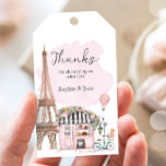 Thank You Eiffel Paris Parisian French Baby Shower Gift Tags<br><div class="desc">★ A watercolor Paris French Cafe Themed Favour Tag! Designed to match our Paris French Cafe theme collection. ★ Easily PERSONALIZE this design with your details via the "CUSTOMIZE" button! ★ If you need coordinating MATCHING ITEMS, please check our matching collection or shop. Do you have any questions about our...</div>