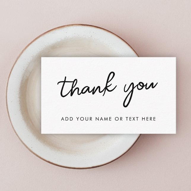 Thank You Enclosure Card | Minimal White (Creator Uploaded)