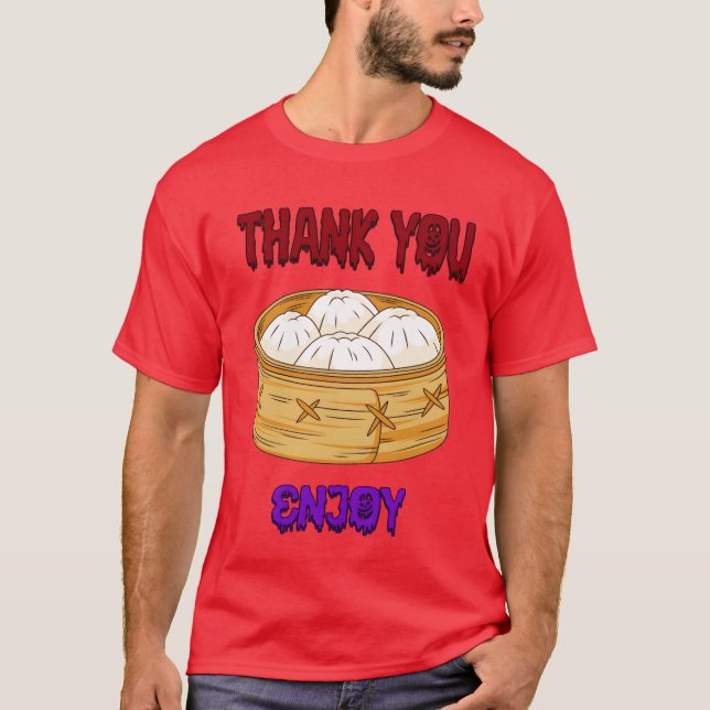 Thank You Enjoy Chinese Food Funnyet retro T-Shirt (Front)