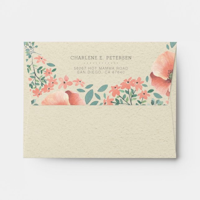 THANK YOU ENVELOPE | Vintage Storybook Baby Shower (Back (Top Flap))