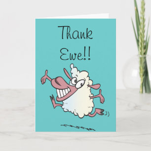 Thank You Ewe Pun Sheep Card