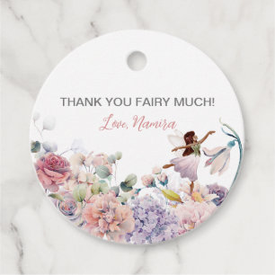 Thank you Fairy Much, Enchanted Birthday Party Favour Tags