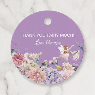 Thank you Fairy Much, Enchanted Birthday Party  Favour Tags