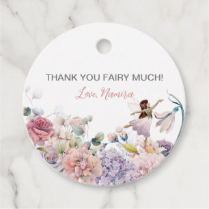 Thank you Fairy Much, Enchanted Birthday Party  Favour Tags