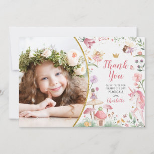 Thank You Fairy Much Enchanted Forest Photo Card