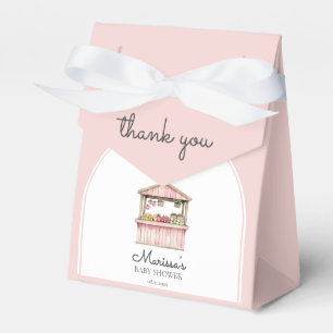 Thank You Farmers Market Girl Baby Shower Favour Box