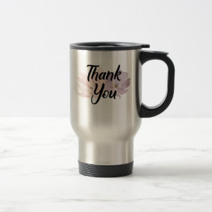 Thank You Favour Floral Travel Mug