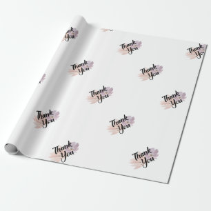 Thank You Favour Floral Wrapping Paper
