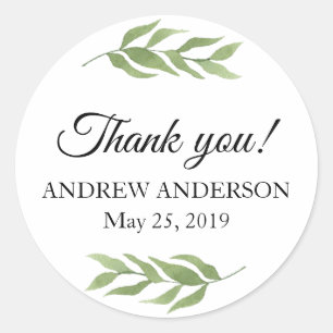 Thank you Favour Sticker greenery