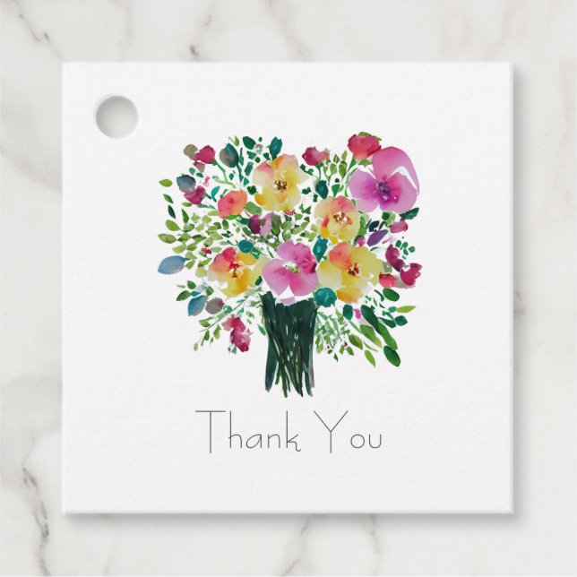 Thank you favour tags (Front)