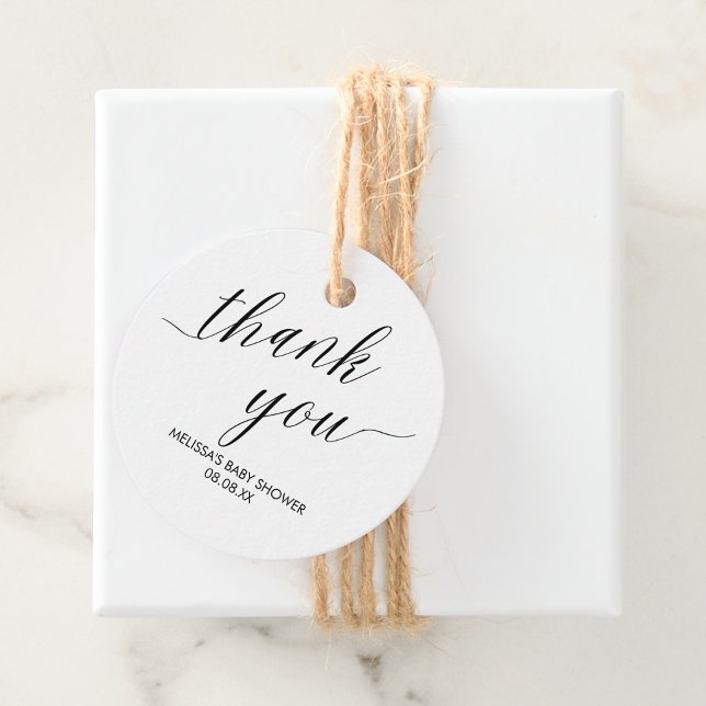 Thank You Favour Tags Modern Minimalist Simple (Creator Uploaded)