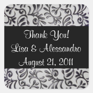 Thank You Favour Tags Name and Date