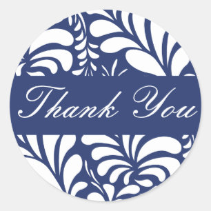 Thank You Fern Flora Envelope Sticker Seal