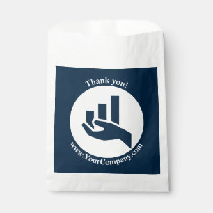 Thank You Financial Planner White-Blue  Favour Bags