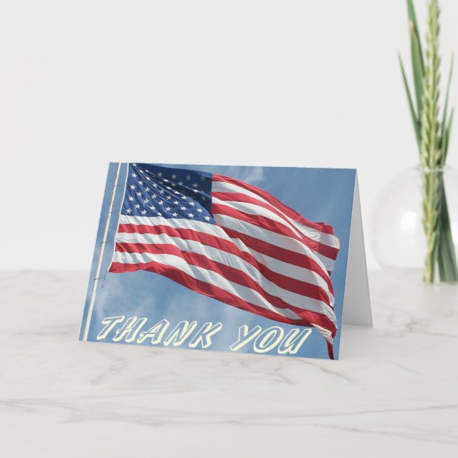 Thank You Flag Card (Front)