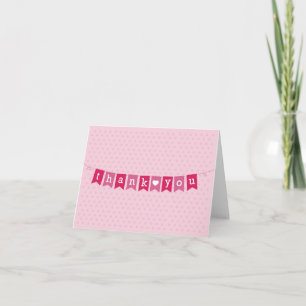 Thank You Flags Pink Card