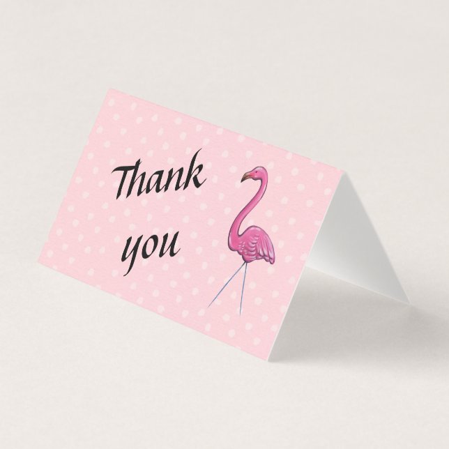 Thank you flamingo card (Front)
