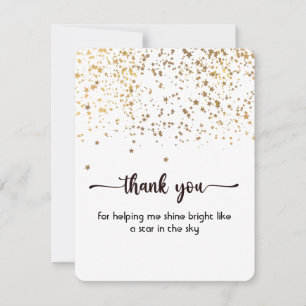 Thank You Flat Card, Cute and Simple